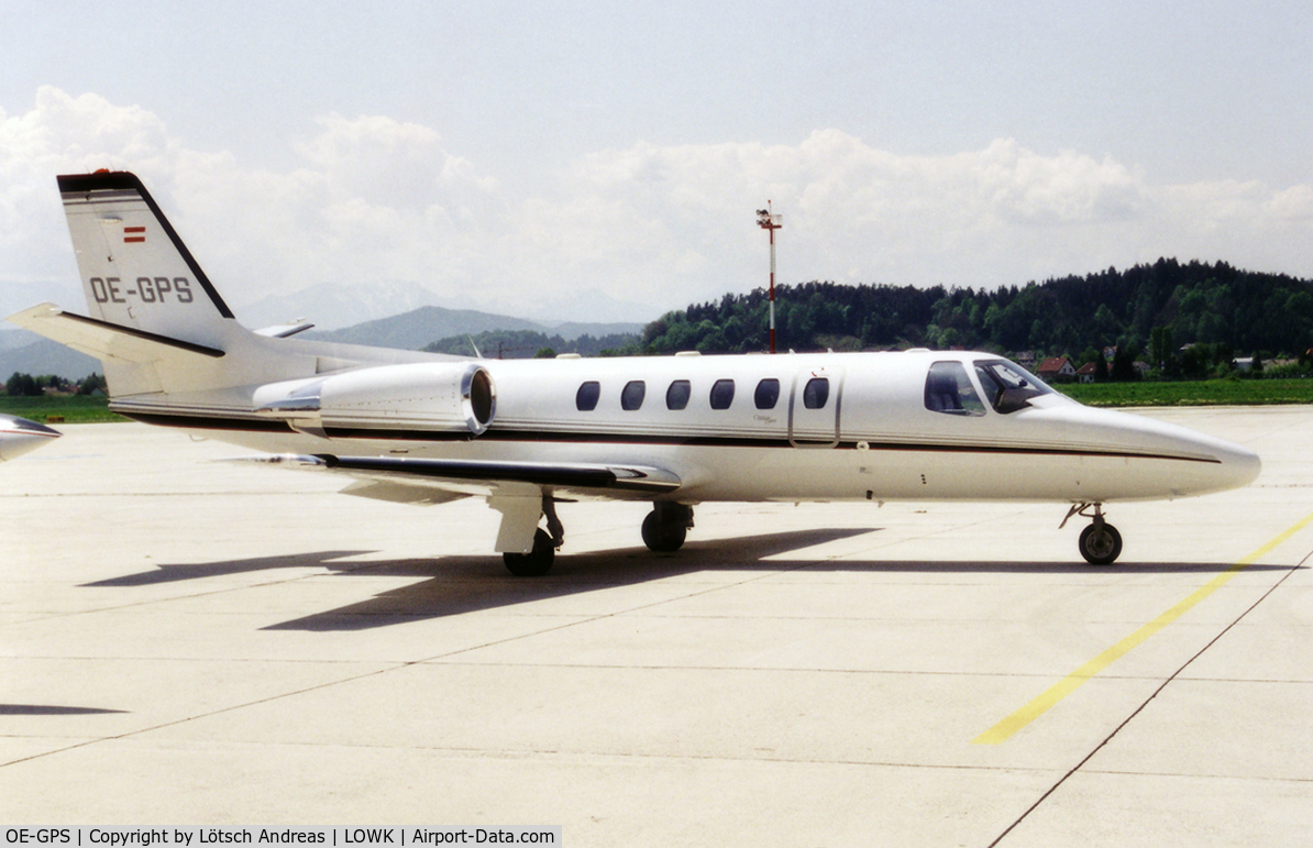 OE-GPS, 1998 Cessna 550 Citation Bravo C/N 550-0837, used by Tyrolean Air Ambulanz