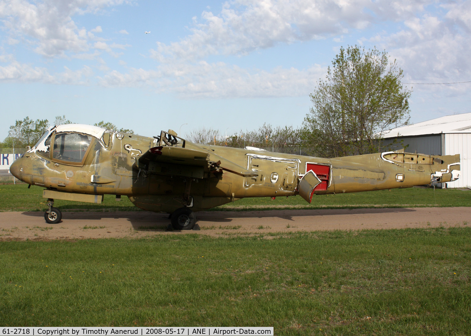 61-2718, 1961 Grumman OV-1C Mohawk C/N 61C, Gruman JOV-1C Mohawk, American Wings Museum, 61-2178, stored on the south end of the field