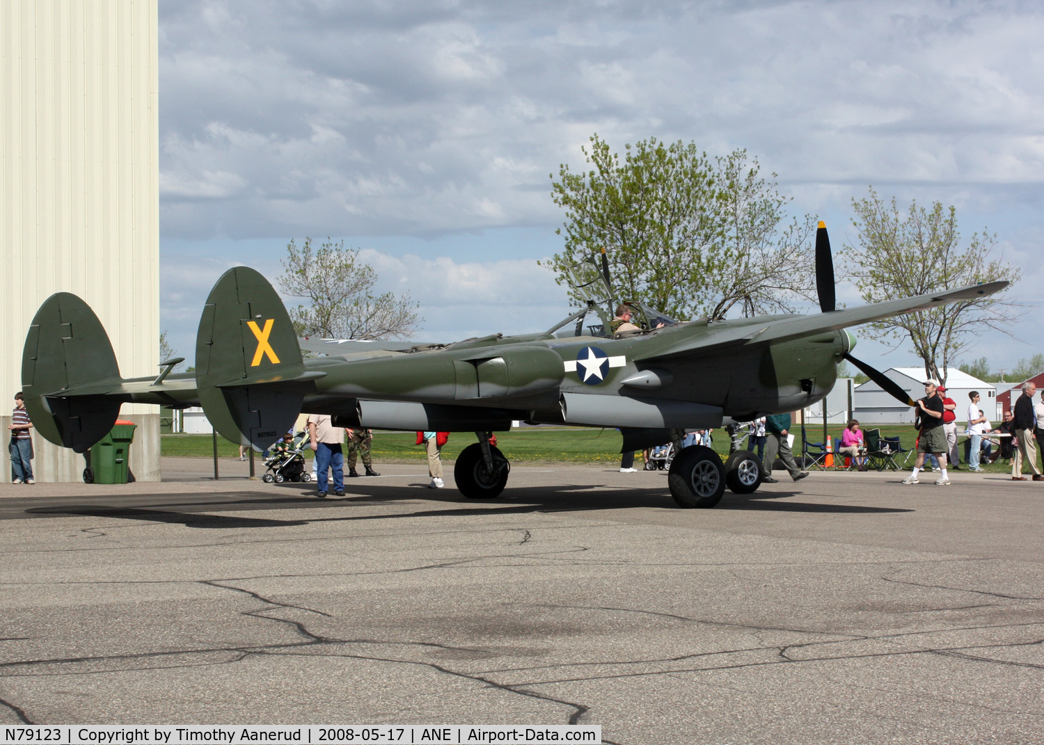 N79123, 1945 Lockheed P-38L-5 Lightning C/N 422-8235, Blaine Aviation Weekend 2008