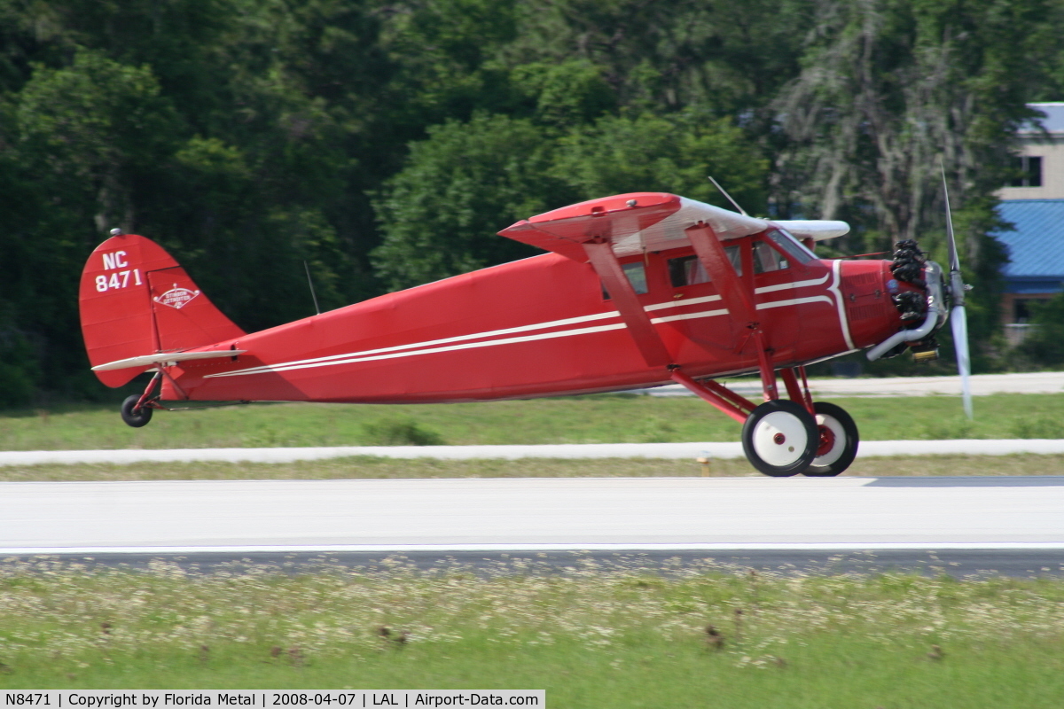 N8471, 1929 Stinson SM-2AA C/N 1069, Stinson SM-2AA Detroiter