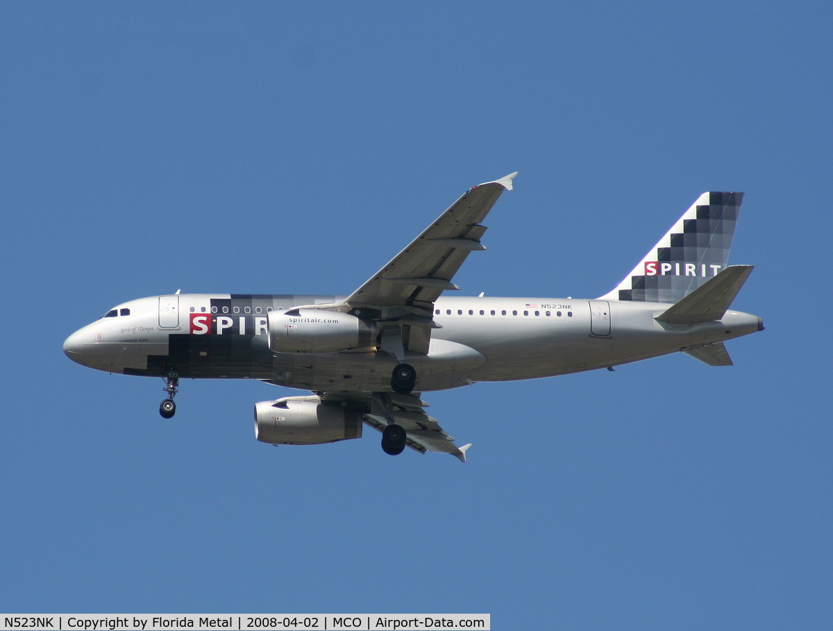 N523NK, 2006 Airbus A319-132 C/N 2898, Spirit