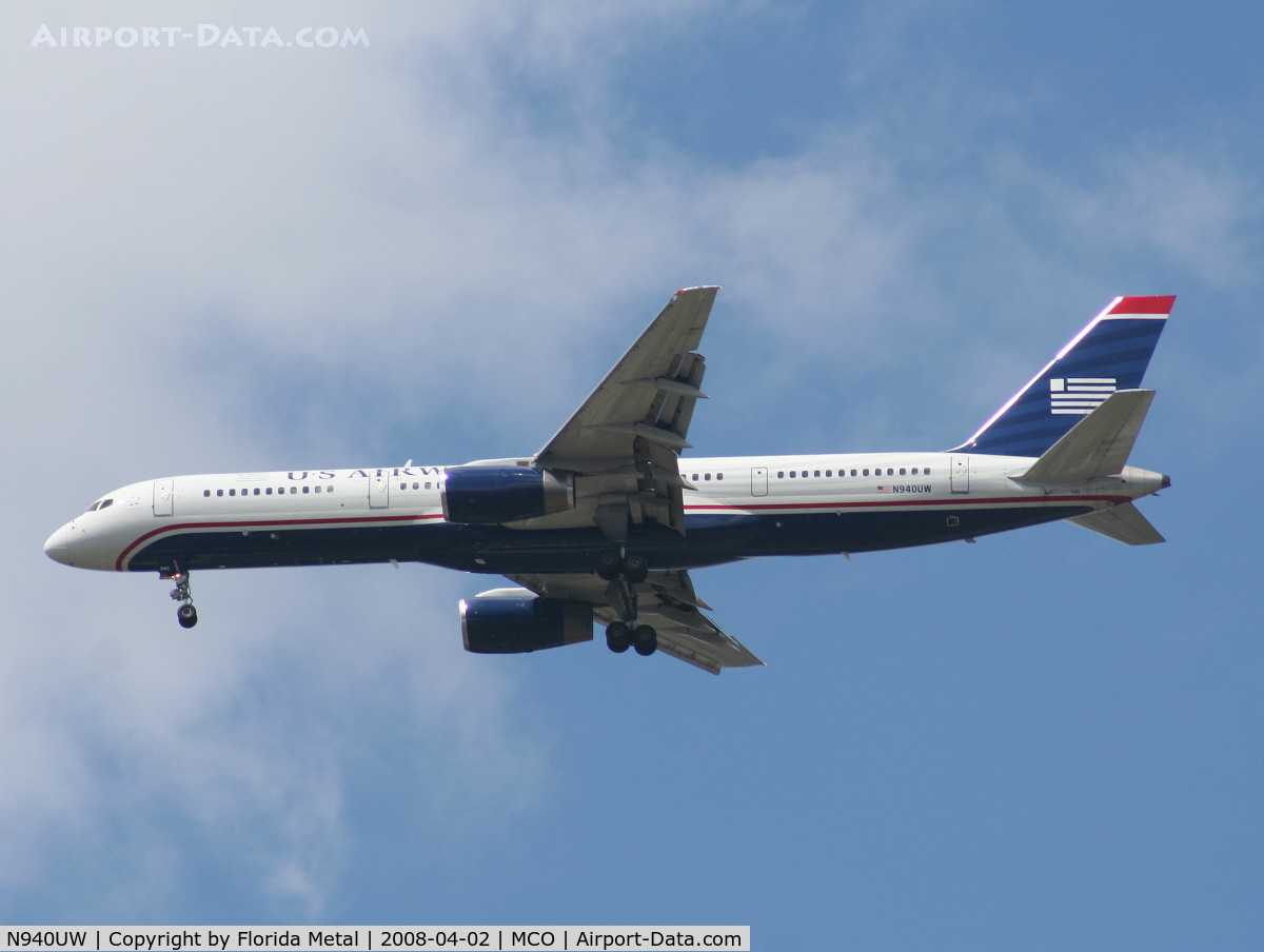 N940UW, 1995 Boeing 757-2B7 C/N 27805, US Airways