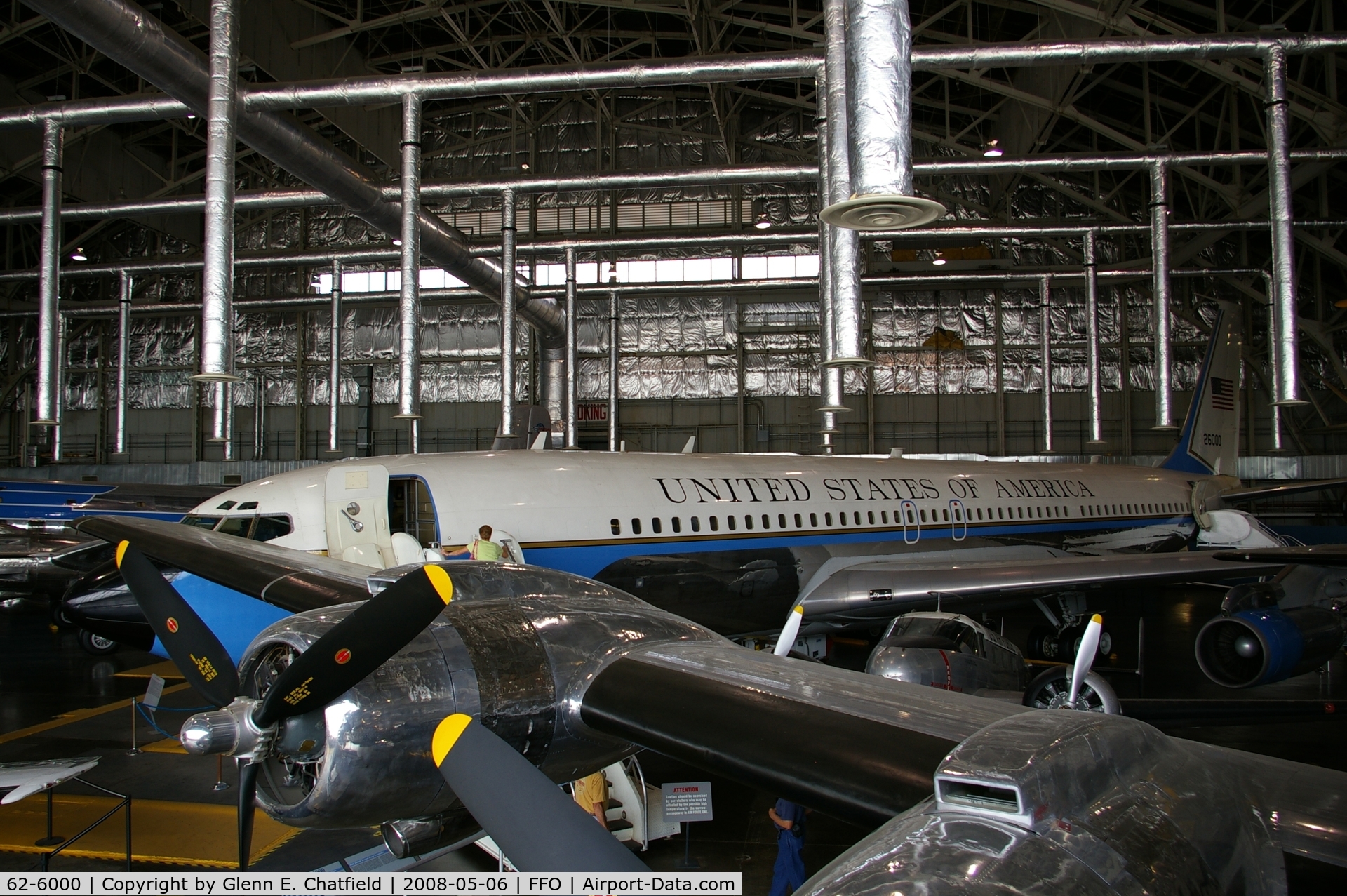 62-6000, 1962 Boeing VC-137C (707-353B) C/N 18461, Ex-Air Force One at the National Museum of the U.S. Air Force.  This one brought JFK's body home