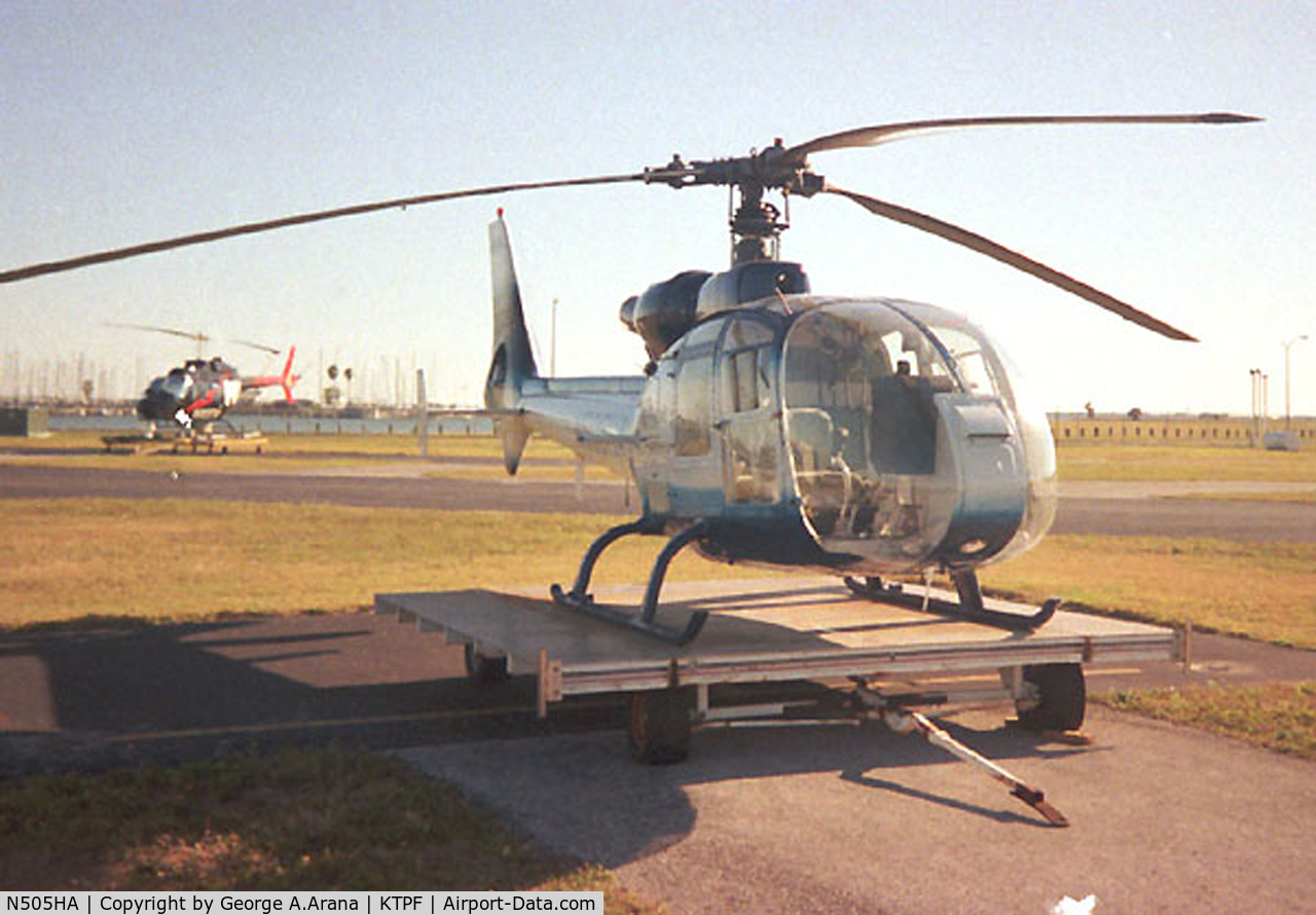 N505HA, 1972 Aerospatiale SA-341G Gazelle C/N 1022, Taken at Peter O'Knight Airport in 1999.