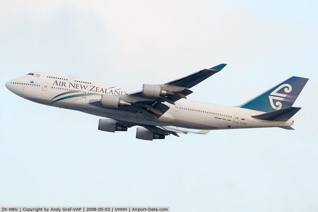 ZK-NBV, 1998 Boeing 747-419 C/N 26910, Air New Zealand 747-400