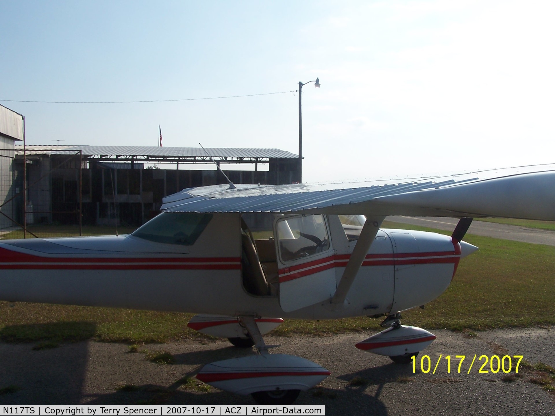 N117TS, 1968 Cessna 150J C/N 15069427, N117TS at hanger