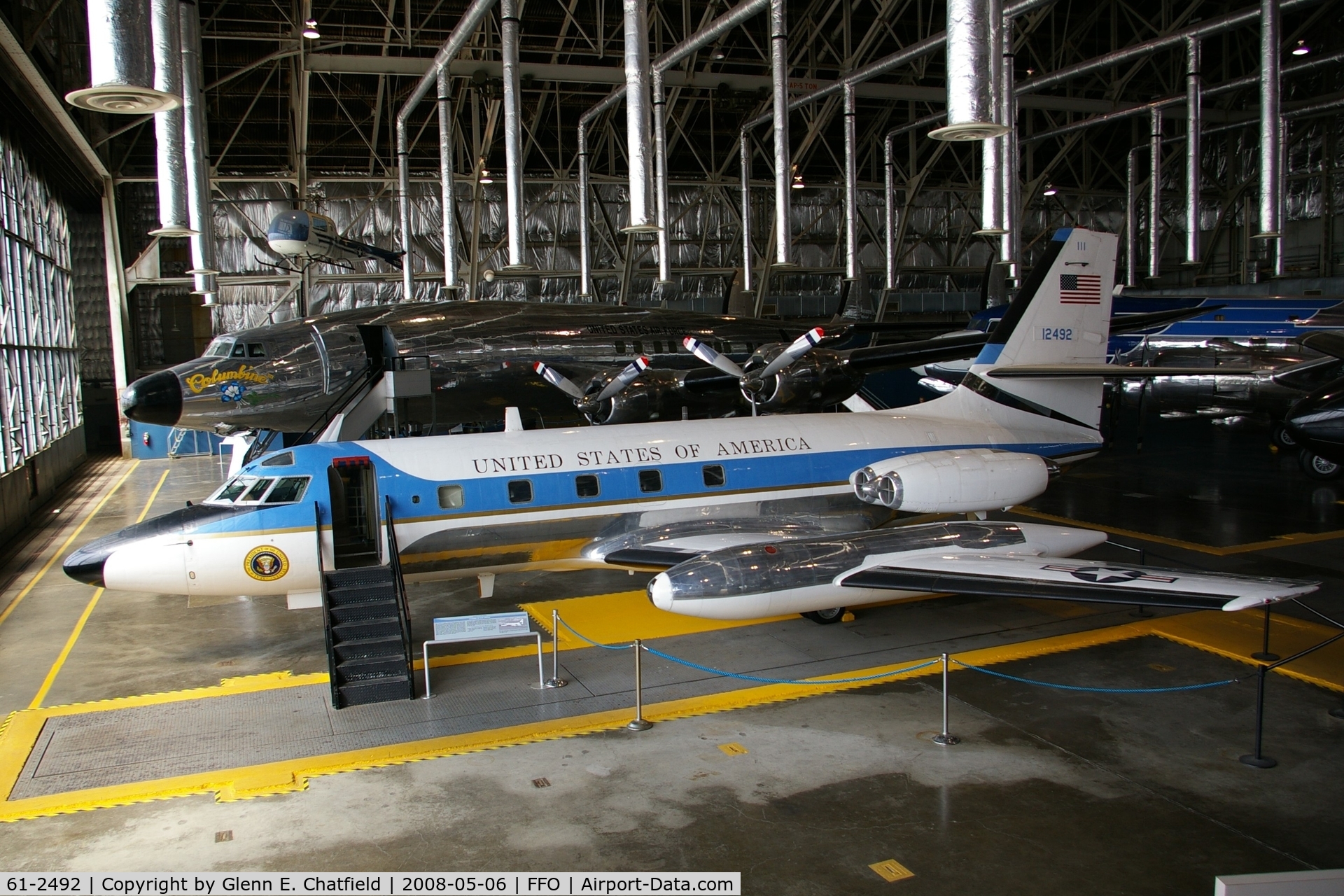 61-2492, 1961 Lockheed VC-140B-LM Jetstar C/N 1329-5031, Presidential bird at the National Museum of the U.S. Air Force