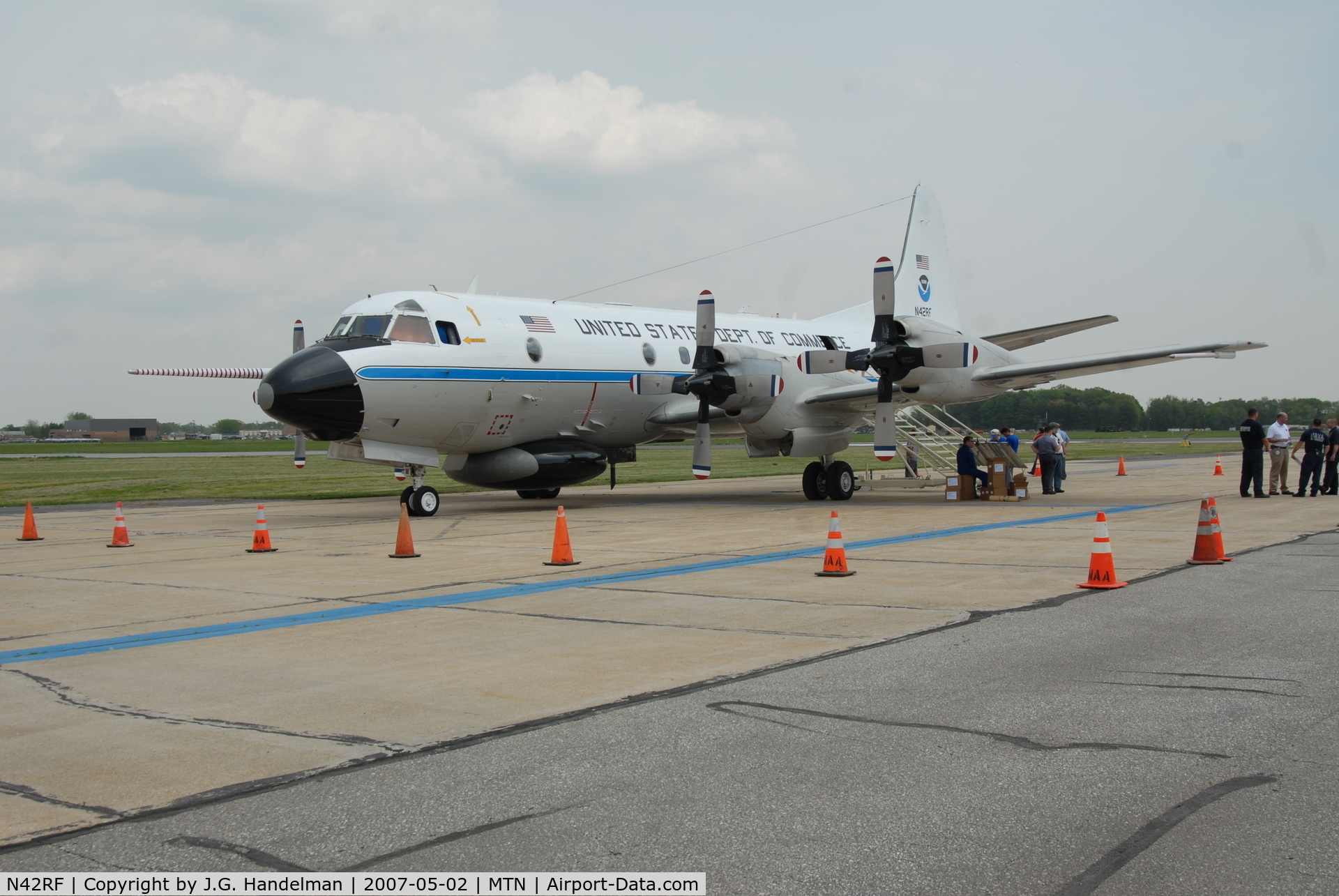 N42RF, Lockheed WP-3D Orion C/N 5622, Hurricane Hunter at Glenn L. Martin State Airport MD