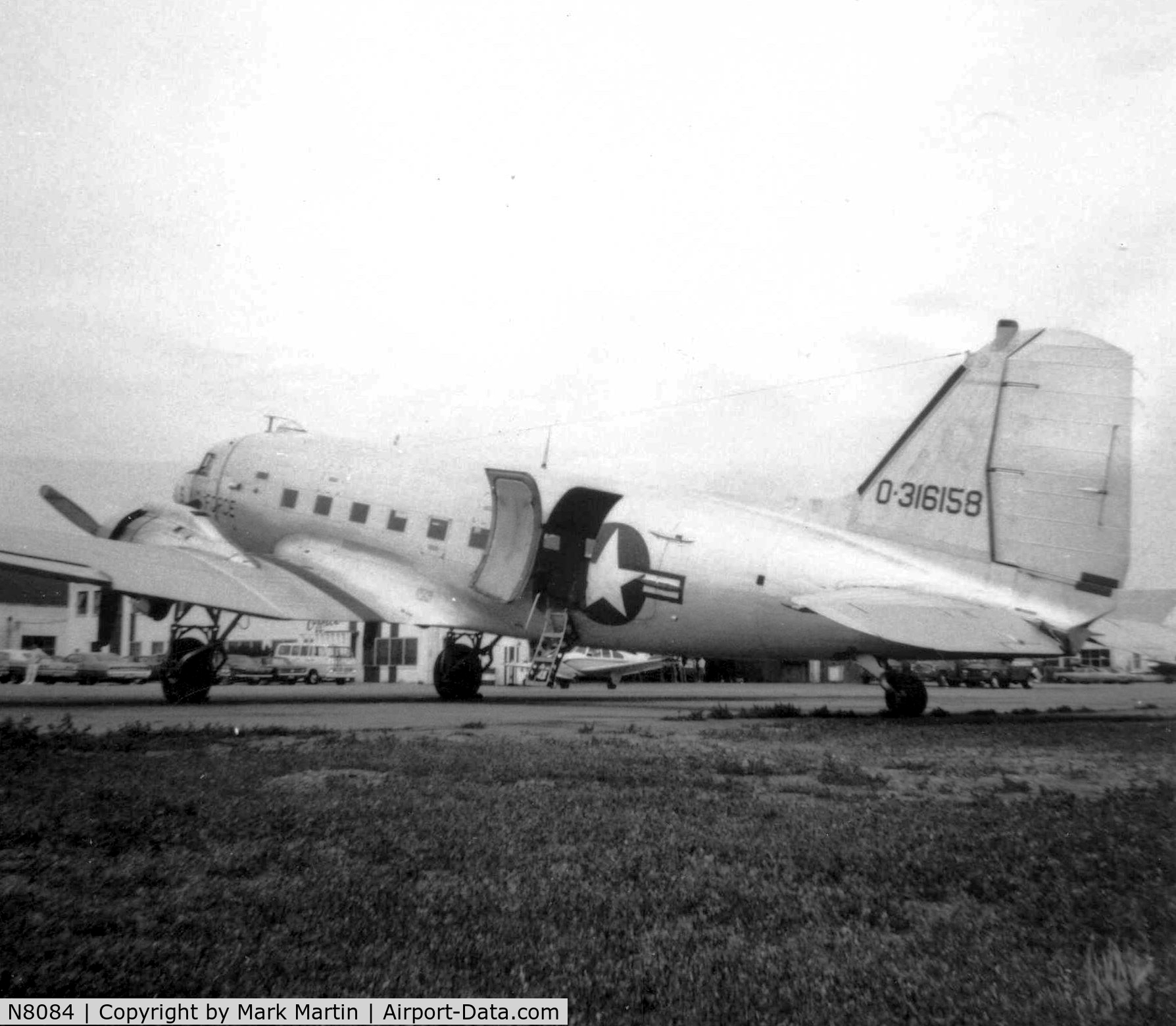 N8084, 1943 Douglas C-47 C/N 43-16158, at DSM, mid 1960's