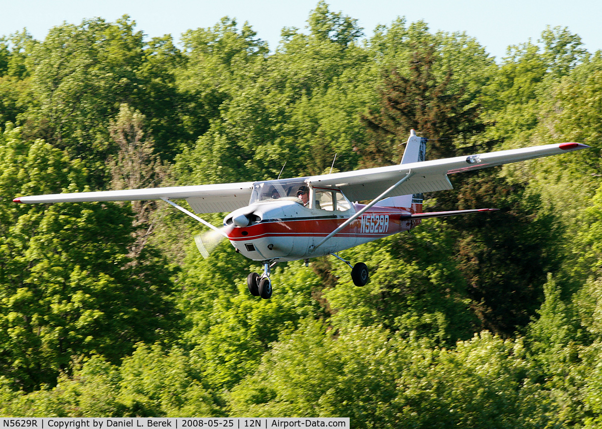 N5629R, 1965 Cessna 172F C/N 17253248, Practicing short-field take-offs and landings.