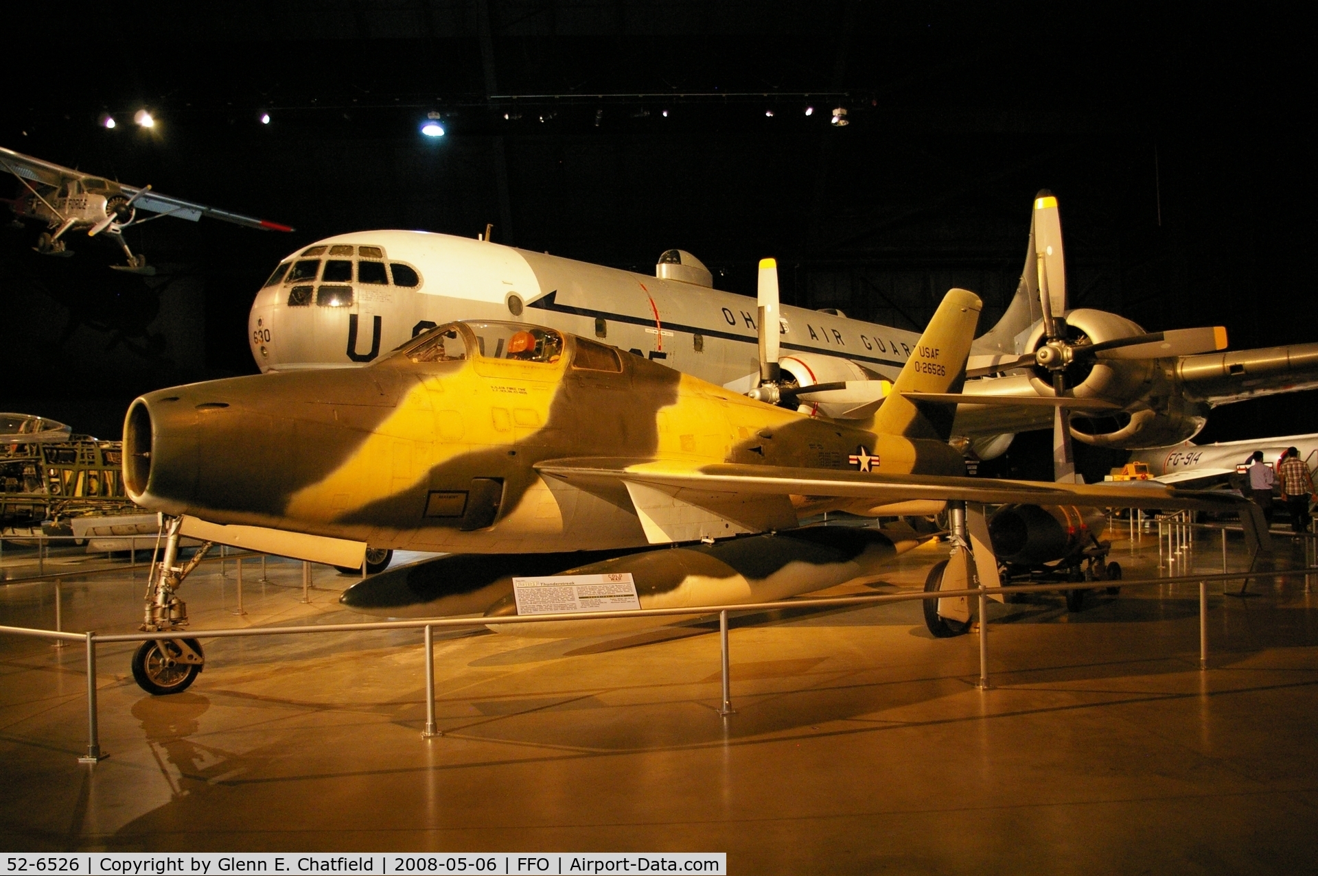 52-6526, 1952 Republic F-84F-40-RE Thunderstreak C/N Not found 52-6526, Displayed at the National Museum of the U.S. Air Force