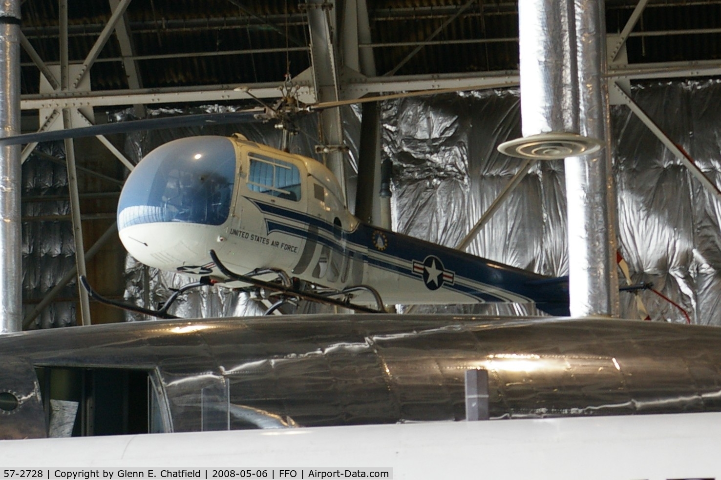 57-2728, 1957 Bell UH-13J Sioux C/N 1575, Displayed at the National Museum of the U.S. Air Force