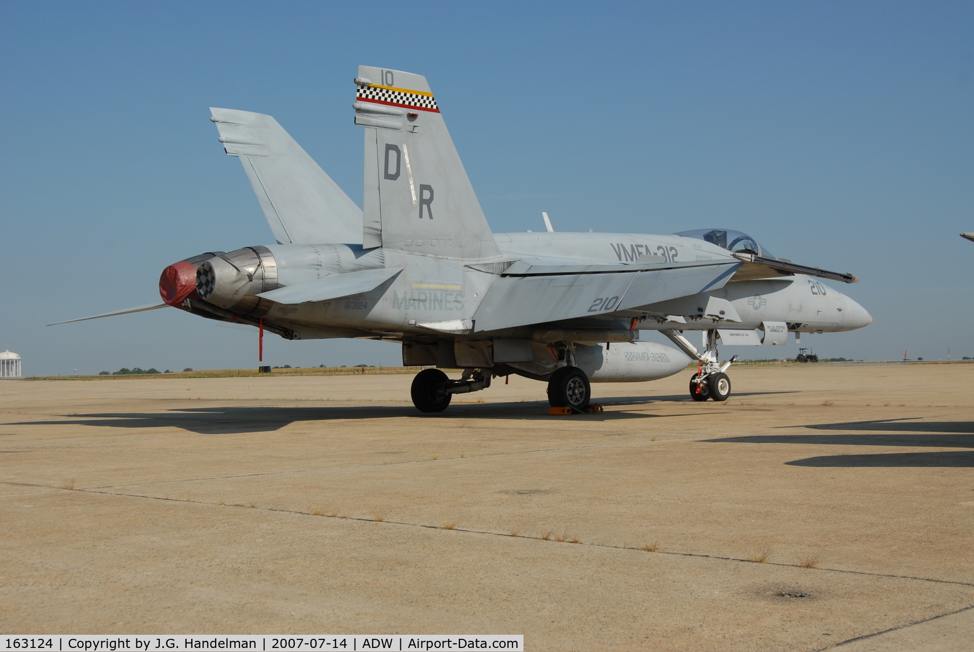 163124, 1987 McDonnell Douglas F/A-18A Hornet C/N 0528/A437, F/A-18A+ 163124 at NAF Washington