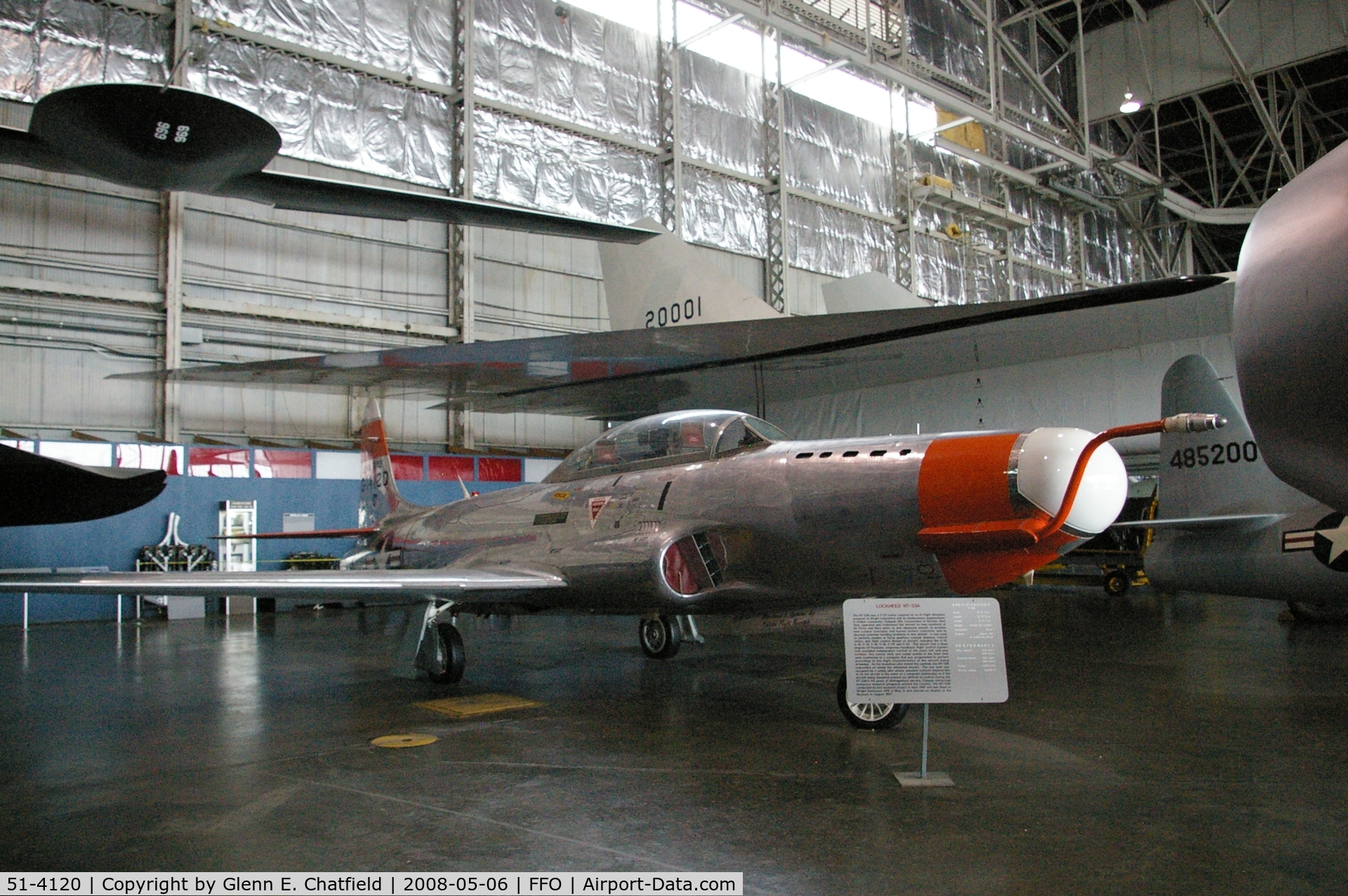 51-4120, 1951 Lockheed NT-33A-1-LO C/N 580-5414, Displayed at the National Museum of the U.S. Air Force