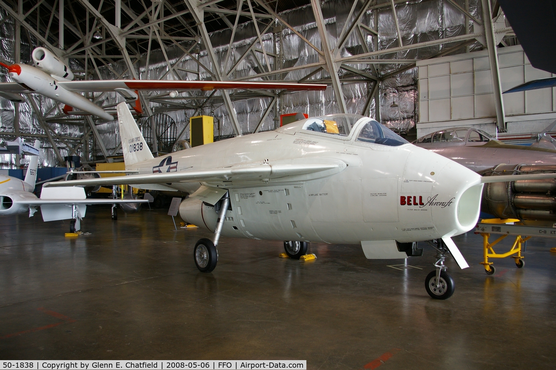50-1838, 1950 Bell X-5 C/N Not found 50-1838, Displayed at the National Museum of the U.S. Air Force