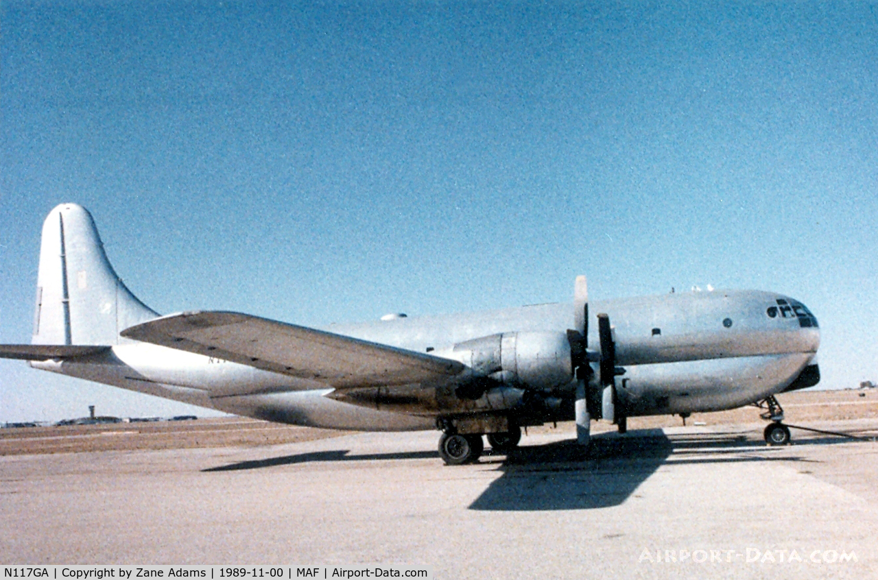 N117GA, 1952 Boeing C-97G (367-76-66) Stratofreighter C/N 16749, KC-97 up for auction at Midland - registered as N1175k - now in restoration to fly with Berlin Airlift Historical Foundation