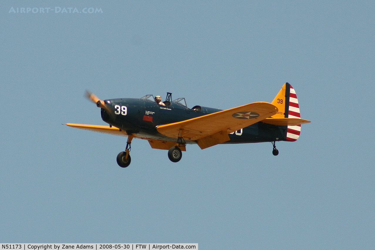 N51173, 1944 Fairchild M-62A C/N 10564AE, PT-19 landing 16 at Meacham Field