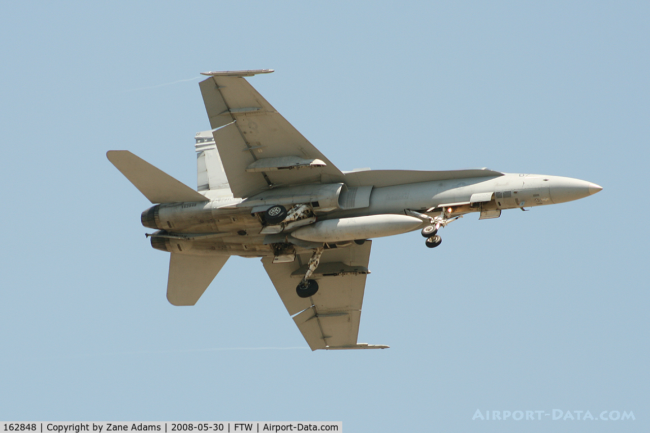 162848, McDonnell Douglas F/A-18A Hornet C/N 0374, At Meacham Field - Cowtown Warbird Roundup