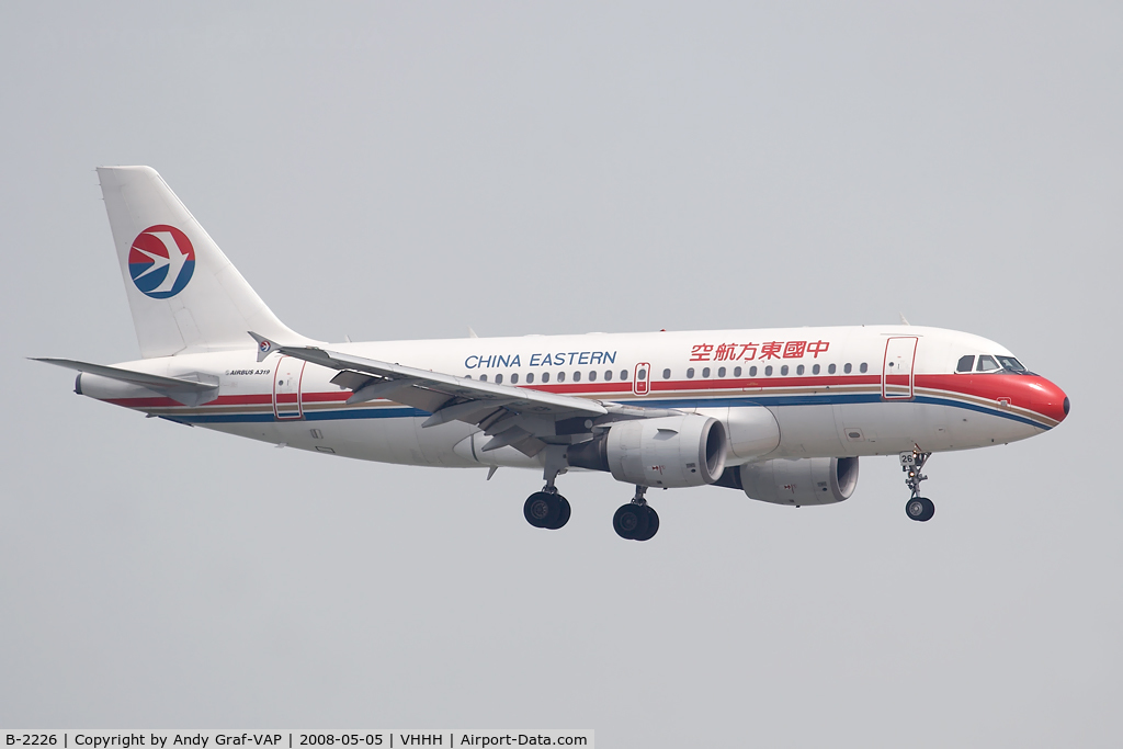 B-2226, 2002 Airbus A319-112 C/N 1786, China Eastern A319