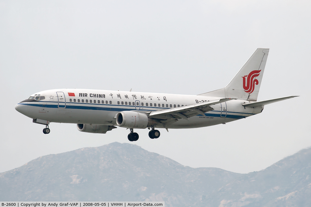 B-2600, 1996 Boeing 737-36N C/N 28554, Air China 737-300