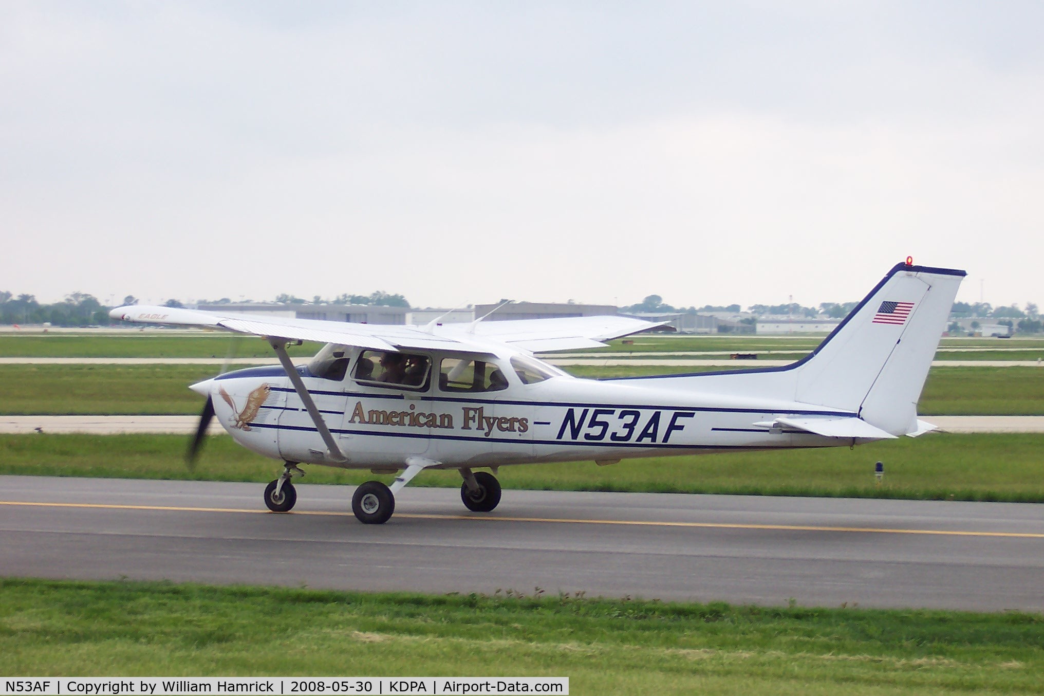 N53AF, Cessna 172R C/N 17280454, Taxing at DuPage