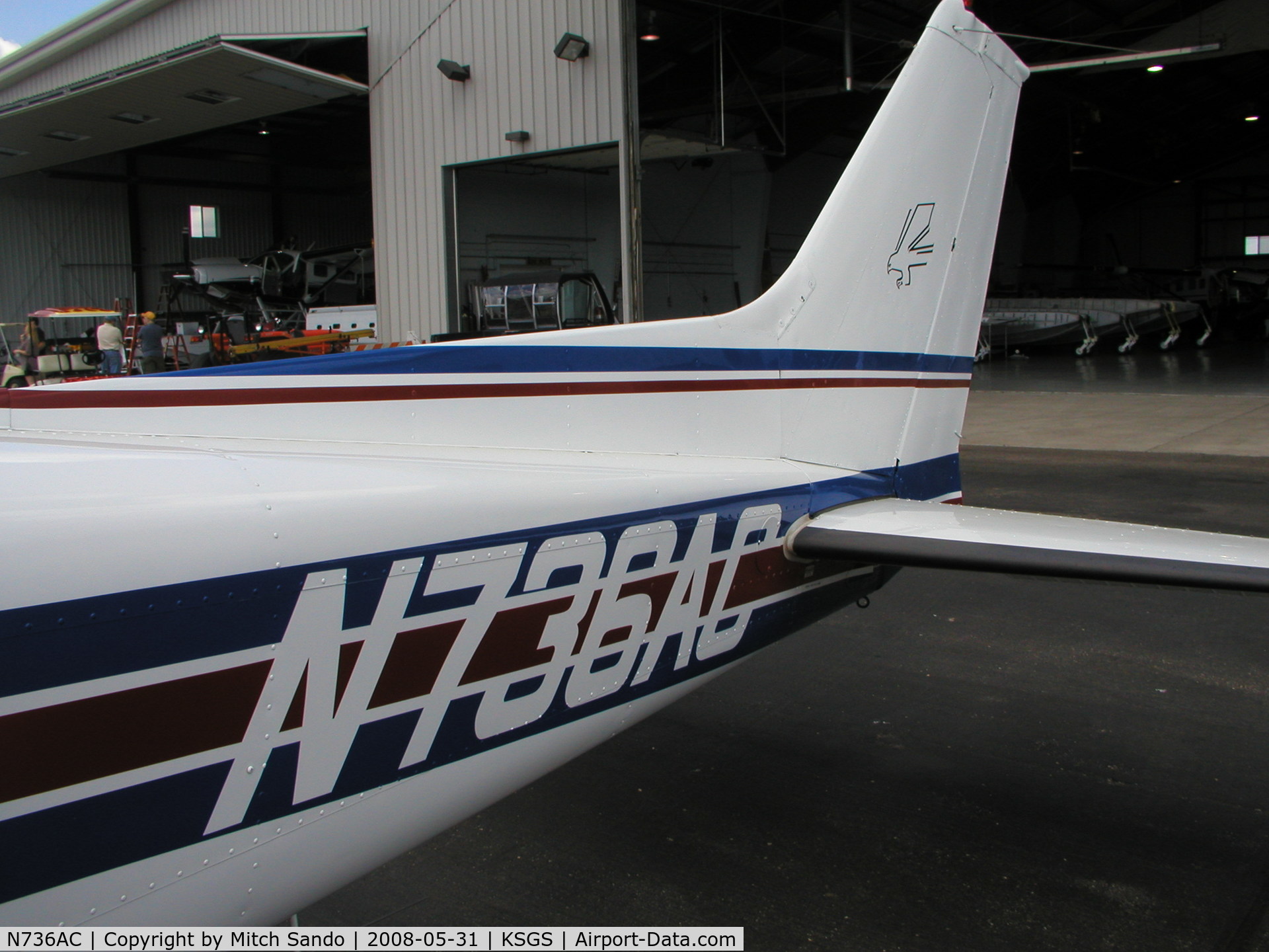 N736AC, 1977 Cessna R172K Hawk XP C/N R1722364, Fleming Field Fly-In 2008.