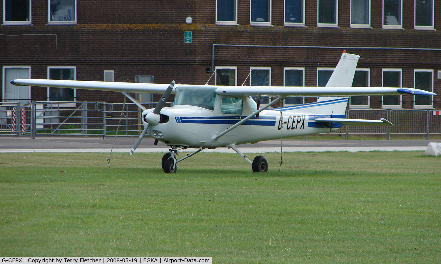 G-CEPX, 1983 Cessna 152 C/N 152-85792, A pleasant May evening at Shoreham Airport , Sussex , UK