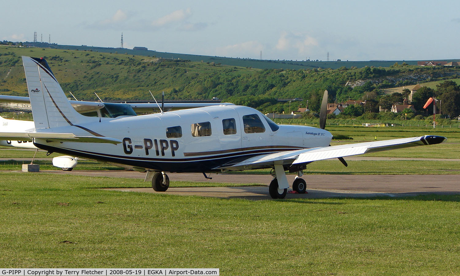 G-PIPP, 2007 Piper PA-32R-301T Turbo Saratoga C/N 3257454, A pleasant May evening at Shoreham Airport , Sussex , UK