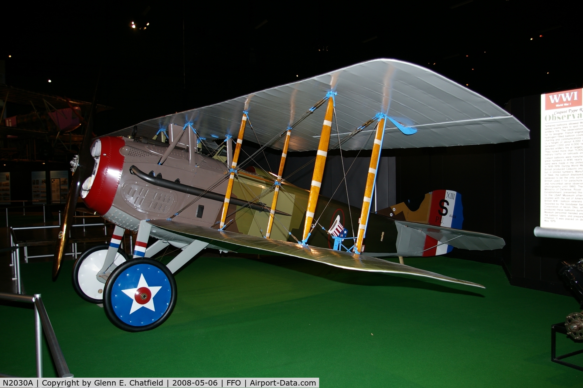 N2030A, 1918 SPAD S-XIII C1 C/N 1924E, Displayed at the National Museum of the U.S. Air Force