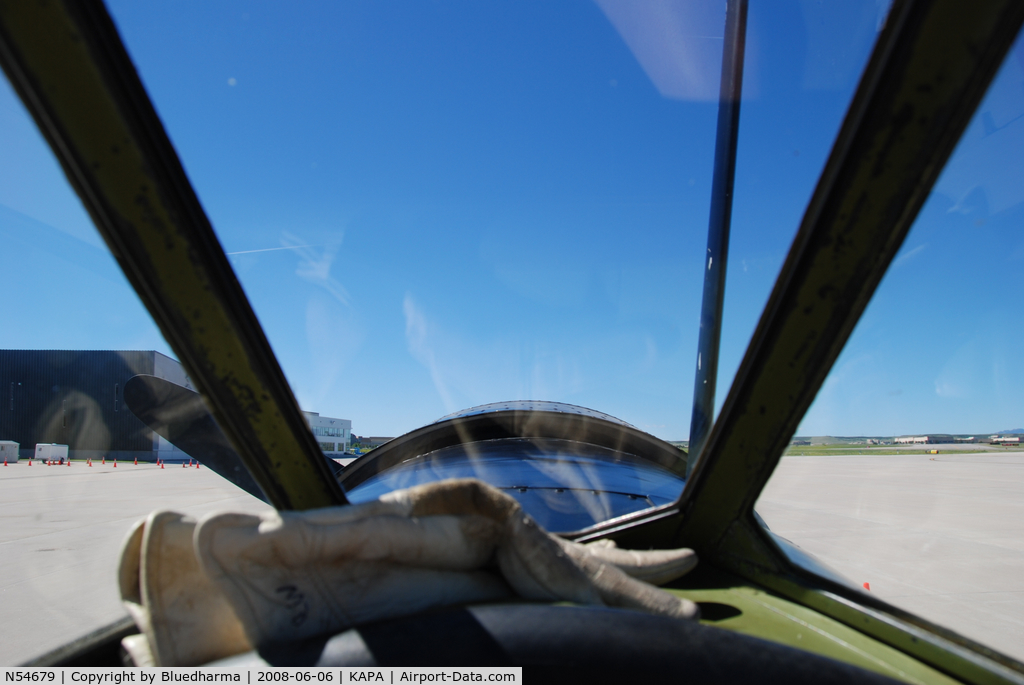 N54679, 1941 Consolidated Vultee BT-13A C/N 2990, Cockpit View. Parked on Display at KAPA.