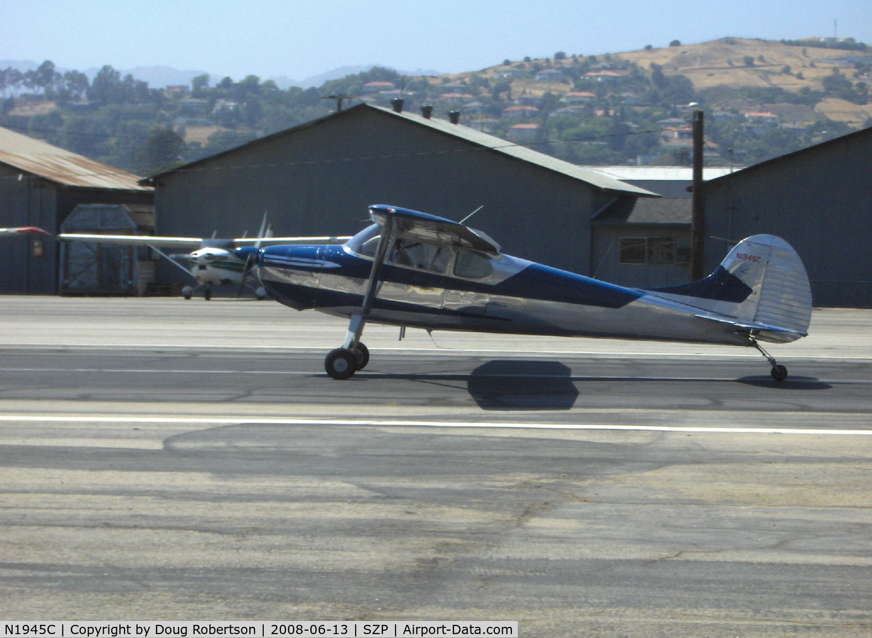 N1945C, 1953 Cessna 170B C/N 26090, 1953 Cessna 170B, Continental C145 145 Hp, takeoff roll Rwy 22