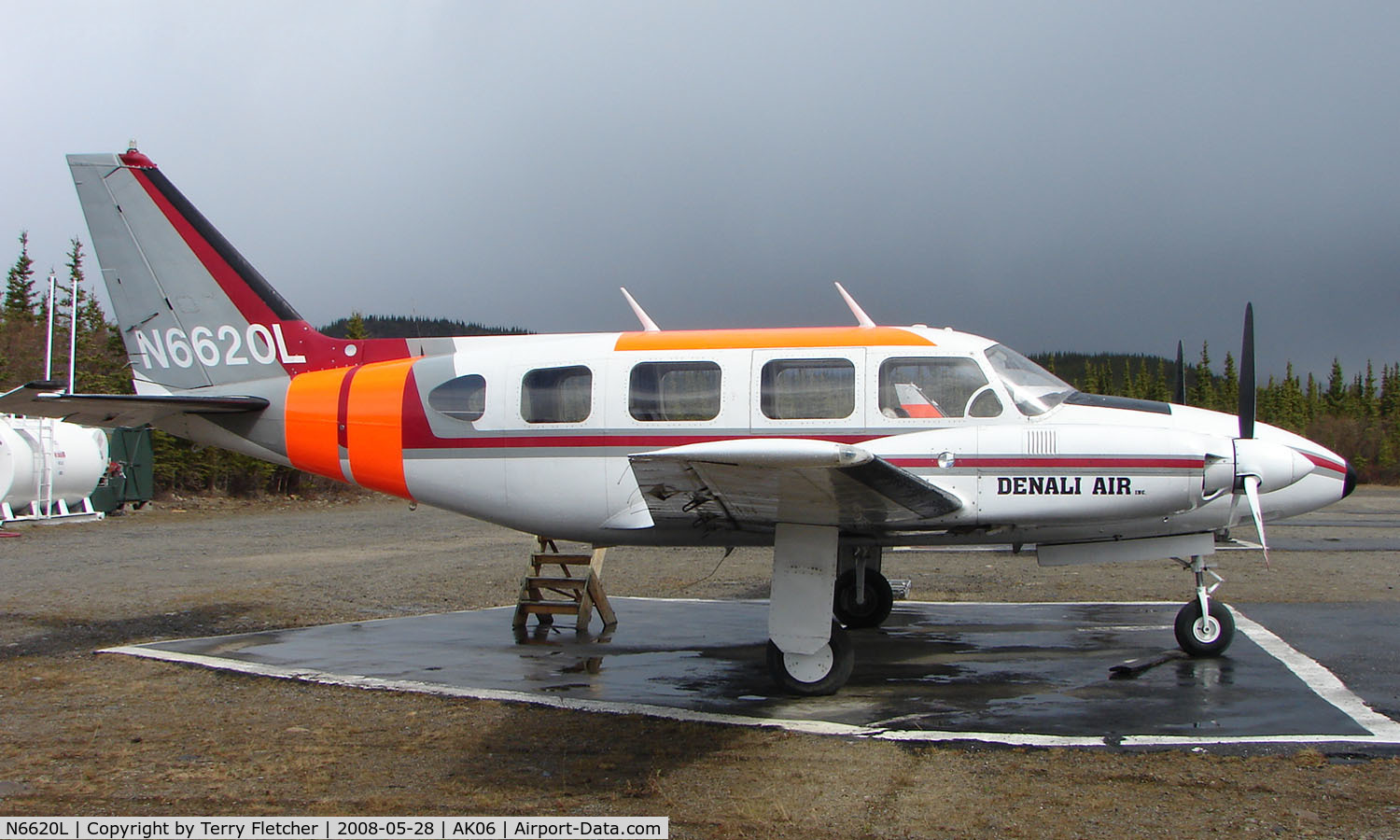 N6620L, 1969 Piper PA-31-310 Navajo C/N 31-554, Denali Air Pa-31-310 at home base in Alaska