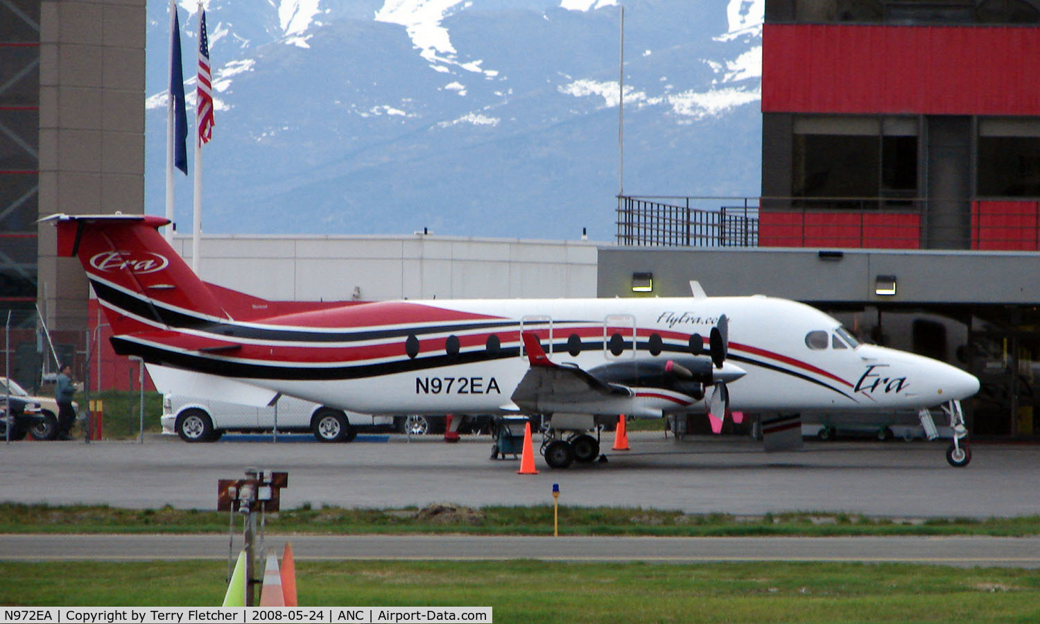 N972EA, 1999 Raytheon Aircraft Company 1900D C/N UE-389, Era Airlines Beech 1900 at Anchorage