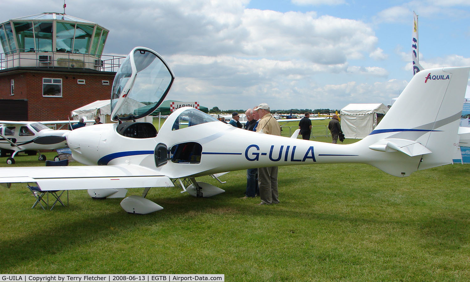 G-UILA, 2007 Aquila A210 (AT01) C/N AT01-165, Aircraft on static display at AeroExpo 2008 at Wycombe Air Park , Booker , United Kingdom