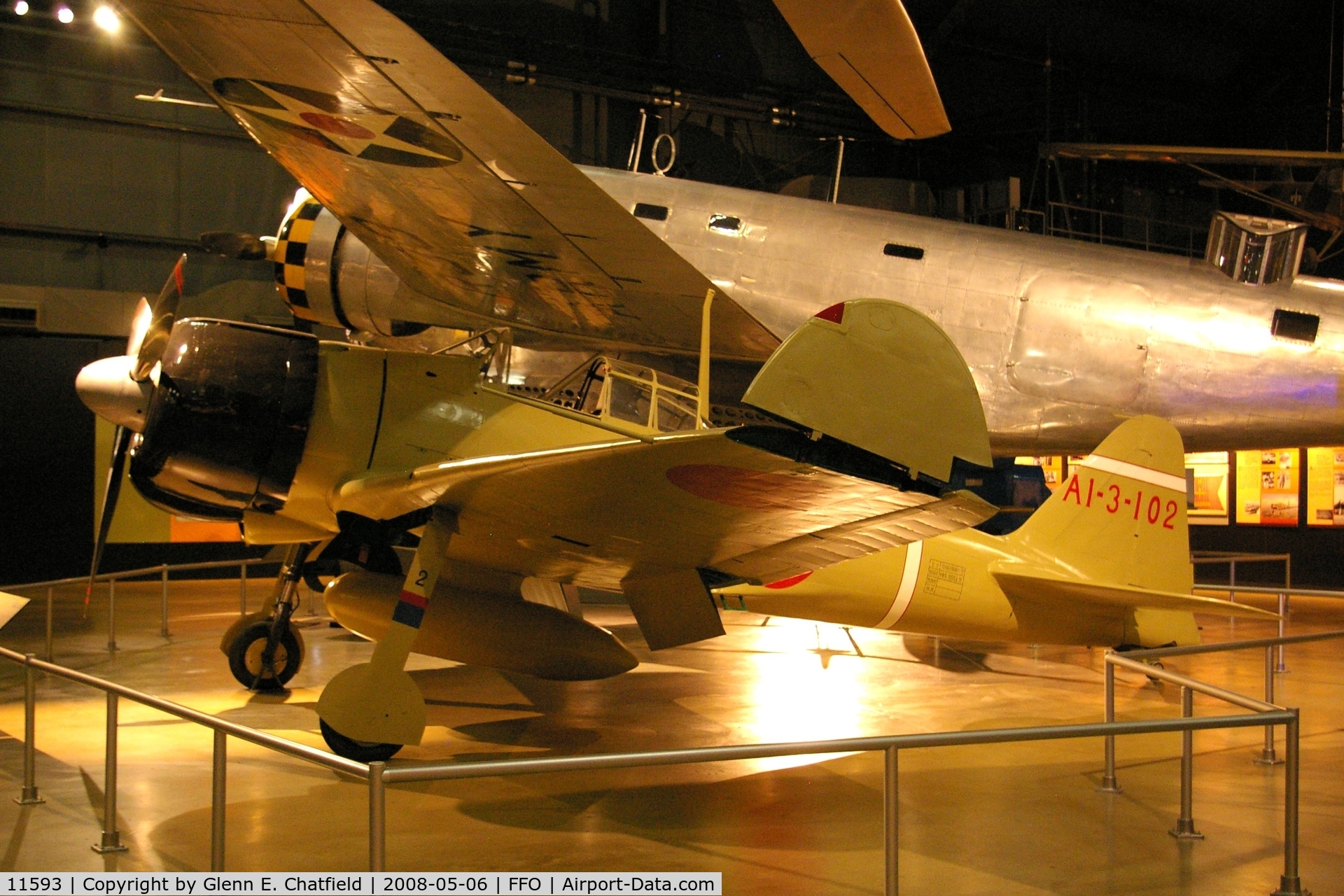 11593, Mitsubishi A6M2 Zero C/N 51553, Displayed at the National Museum of the U.S. Air Force