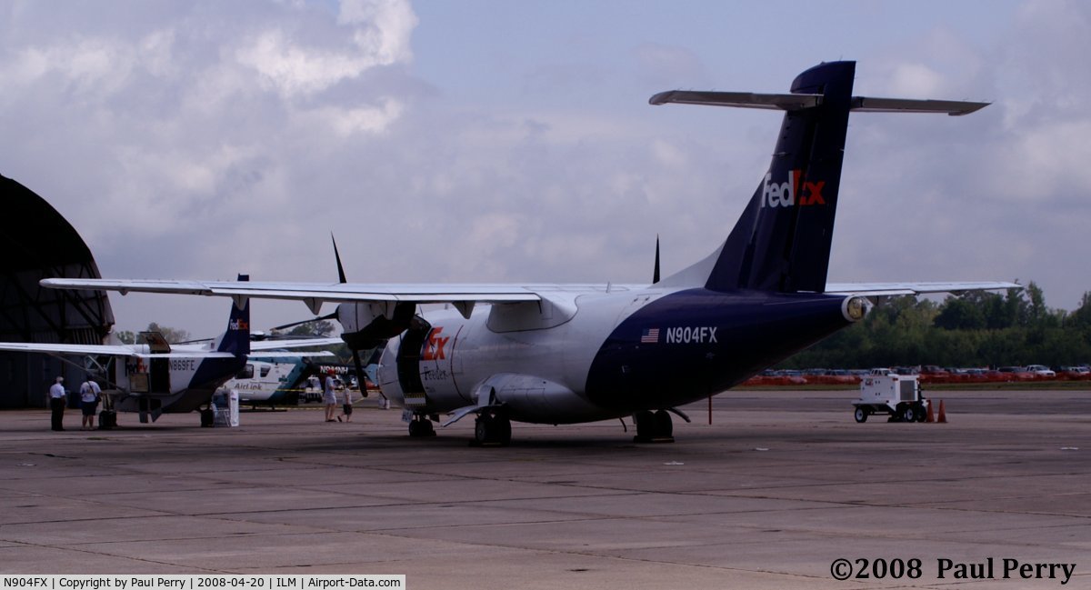 N904FX, 1991 ATR 42-320 C/N 259, One of the FedEx birds on the ramp for display