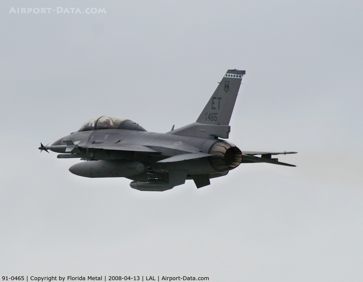 91-0465, 1991 General Dynamics F-16D Fighting Falcon C/N CD-20, F-16D