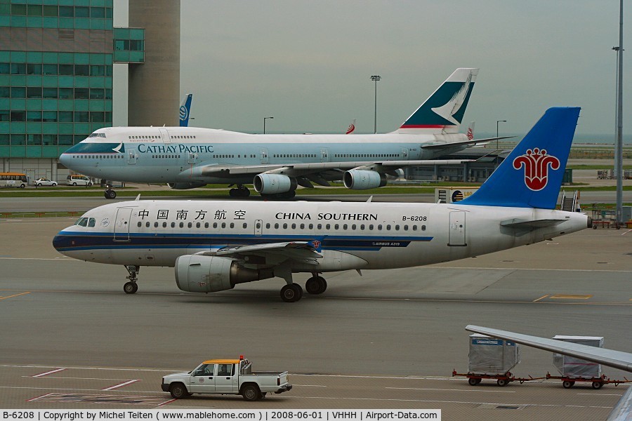 B-6208, 2005 Airbus A319-112 C/N 2555, China Southern Airlines