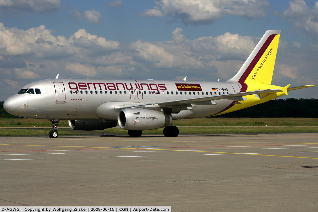 D-AGWG, 2007 Airbus A319-132 C/N 3193, with add t/s