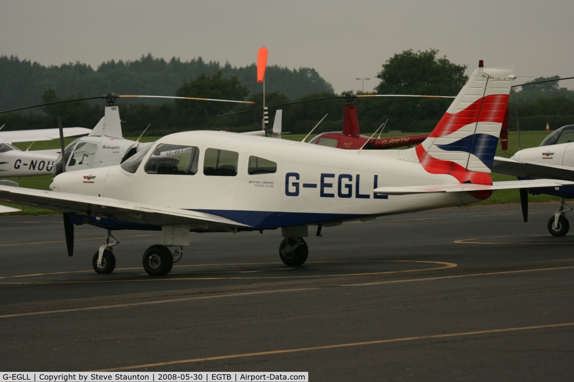 G-EGLL, 1977 Piper PA-28-161 Cherokee Warrior II C/N 28-7816257, Taken at Wycombe Air Park using my new Sigma 50 to 500 APO DG HSM lens (The Beast)