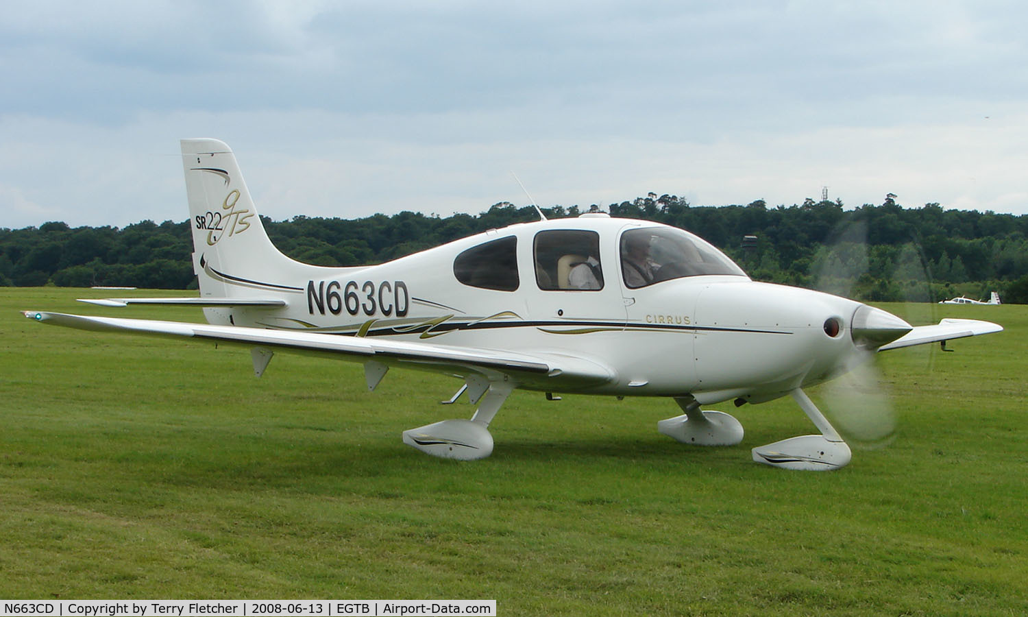 N663CD, 2006 Cirrus SR22 C/N 1847, Visitor  during  AeroExpo 2008 at Wycombe Air Park , Booker , United Kingdom