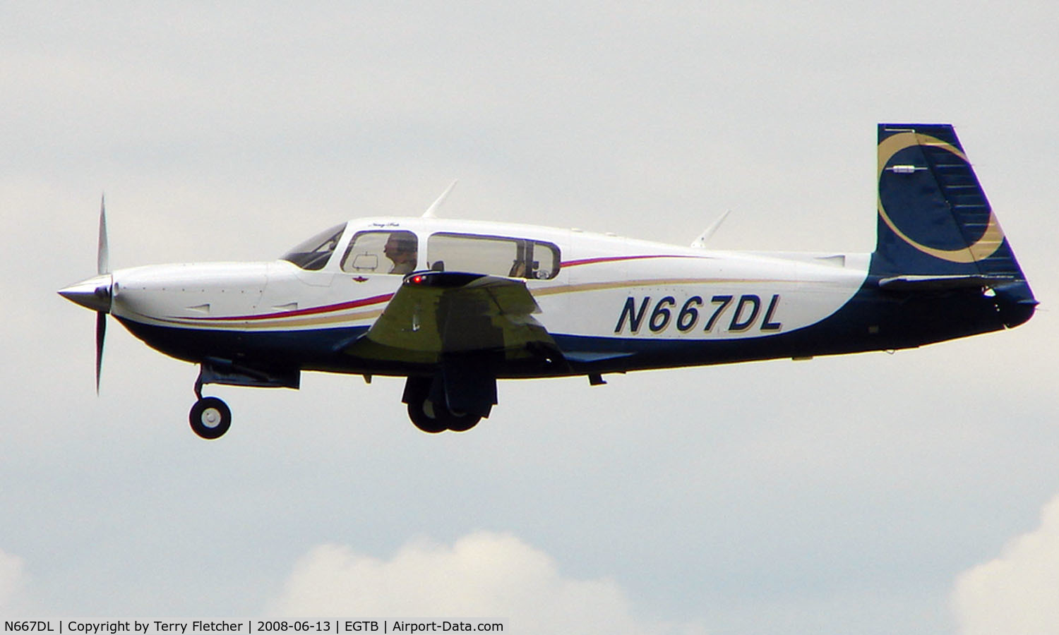 N667DL, 2006 Mooney M20R Ovation C/N 29-0455, Visitor  during  AeroExpo 2008 at Wycombe Air Park , Booker , United Kingdom