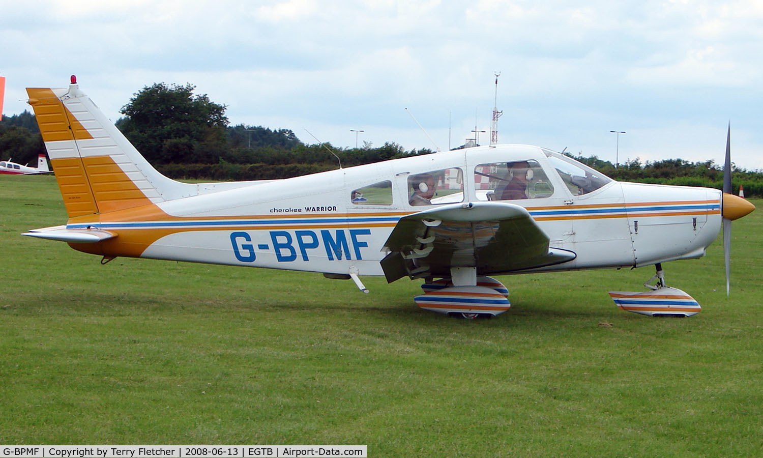 G-BPMF, 1974 Piper PA-28-151 Cherokee Warrior C/N 28-7515050, Visitor  during  AeroExpo 2008 at Wycombe Air Park , Booker , United Kingdom