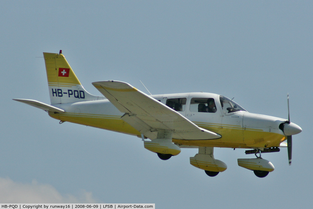 HB-PQD, 1989 Piper PA-28-181 Archer C/N 2890149, flyling school Basel