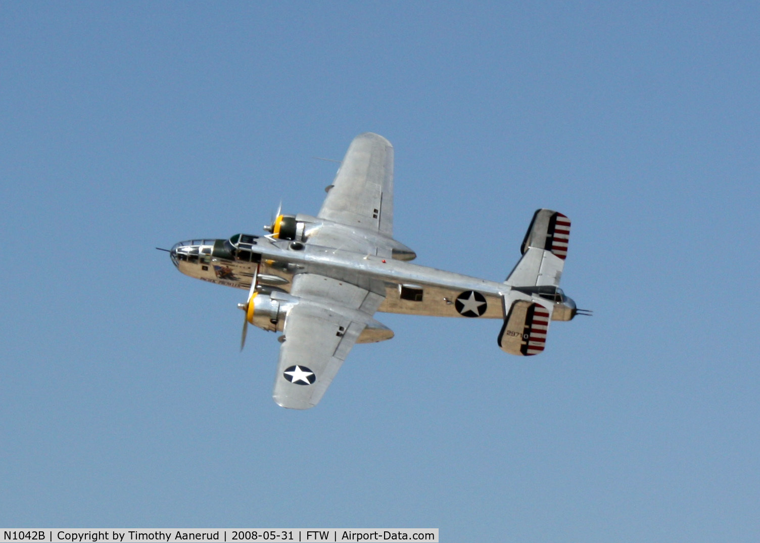N1042B, 1944 North American B-25N Mitchell C/N 108-35148, Cowtown Warbird Roundup 2008, flyby