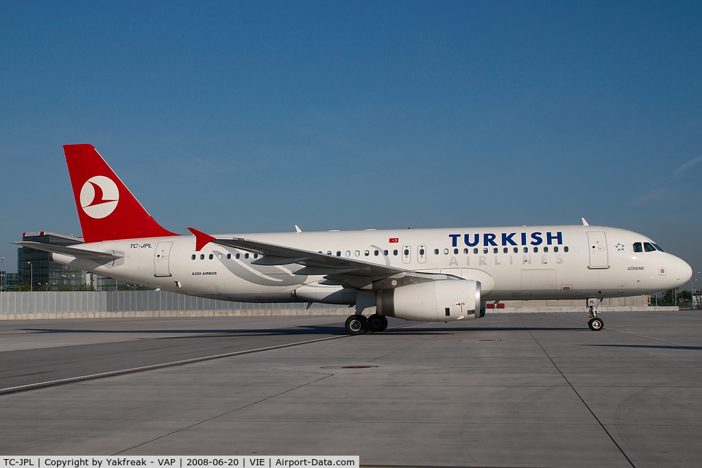 TC-JPL, 2007 Airbus A320-232 C/N 3303, Turkish Airlines Airbus 320