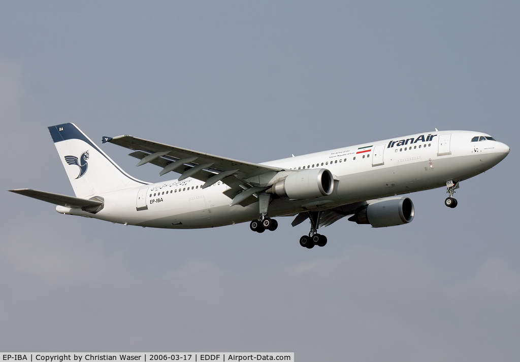 EP-IBA, 1993 Airbus A300B4-605R C/N 723, Iran Air