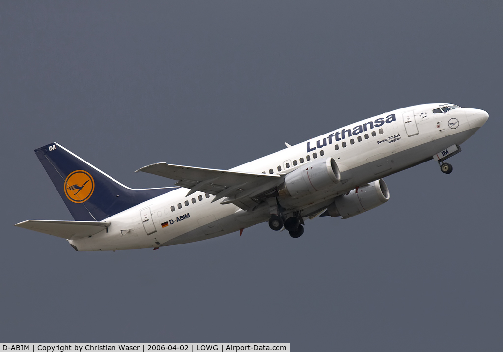D-ABIM, 1991 Boeing 737-530 C/N 24937, Lufthansa
