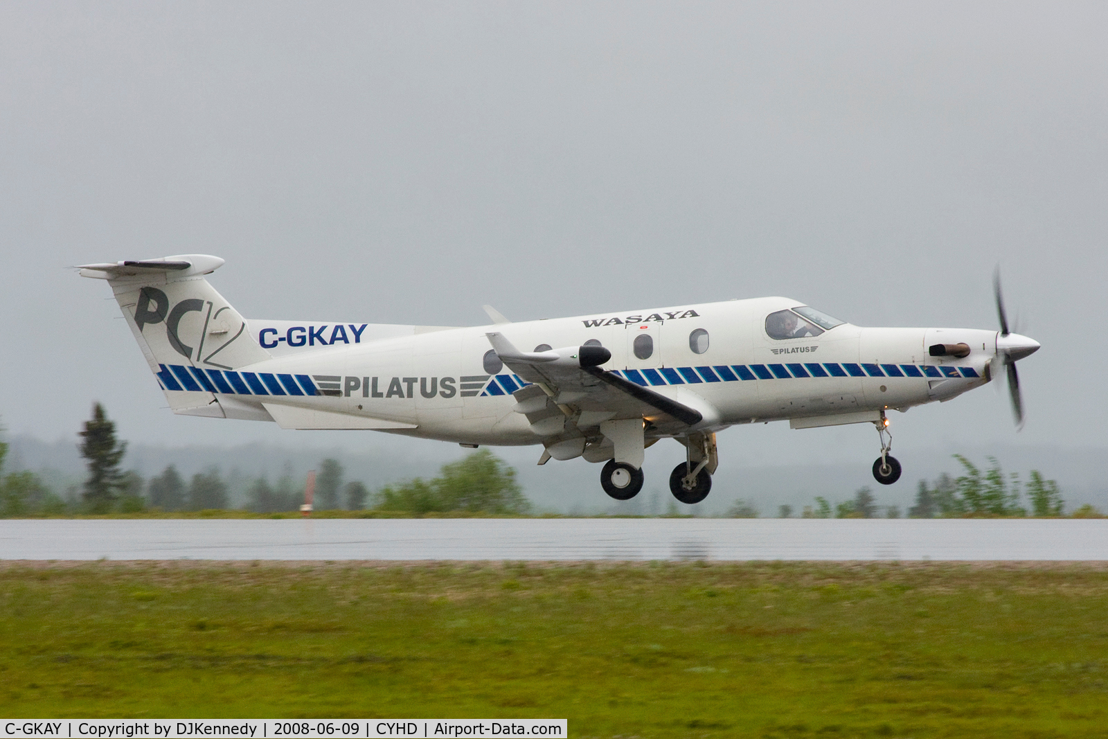 C-GKAY, 1997 Pilatus PC-12/45 C/N 178, Dryden Airport