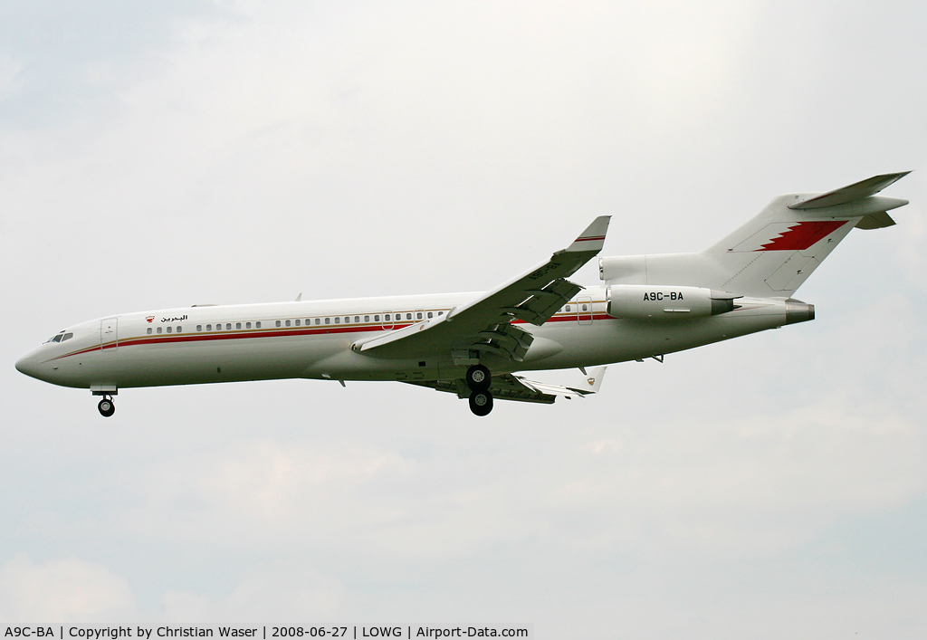 A9C-BA, 1980 Boeing 727-2M7 C/N 21824, Bahrain Amiri Flight B727
